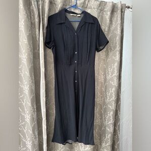 Eddie Bauer Black Midi Dress